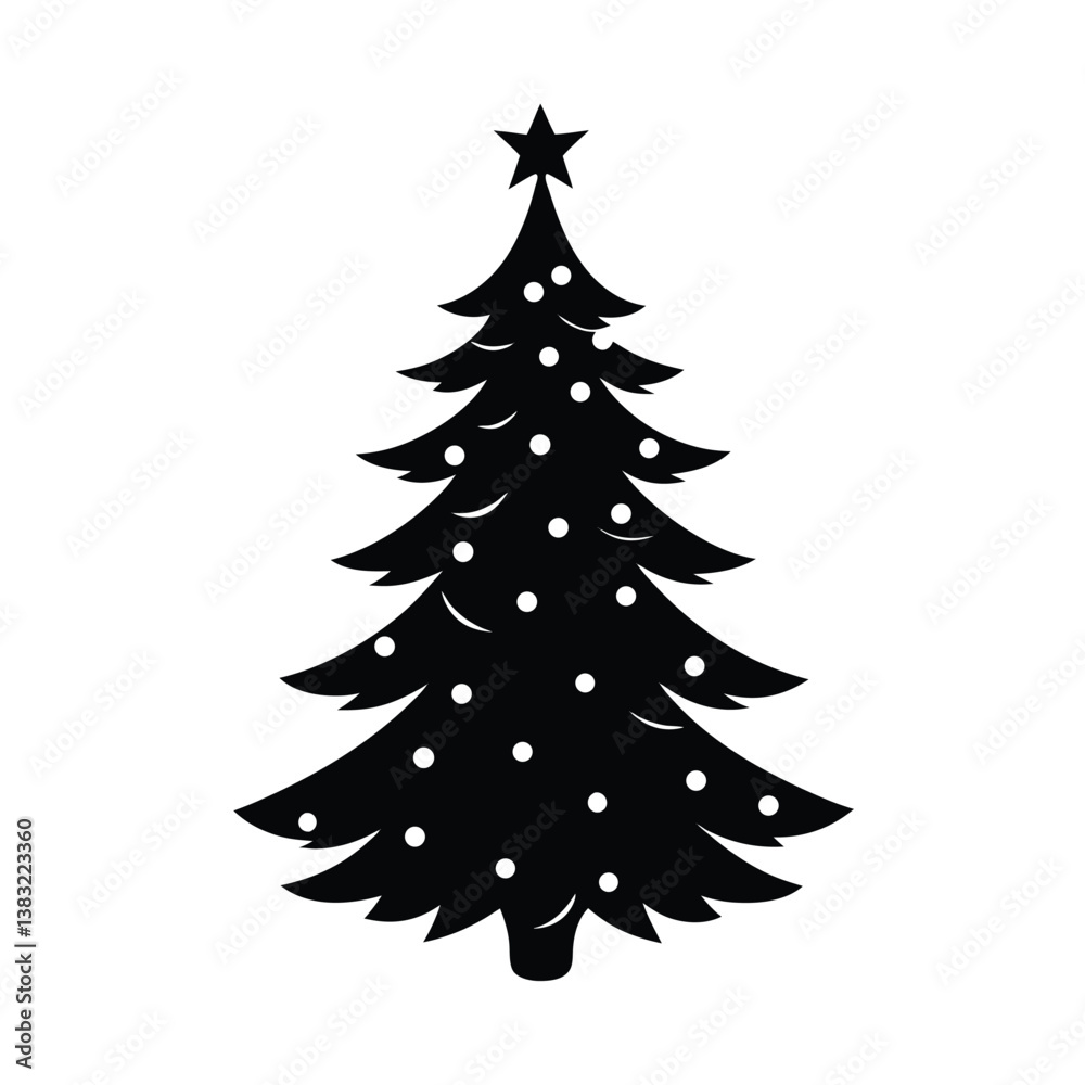 Obraz premium christmas tree vector