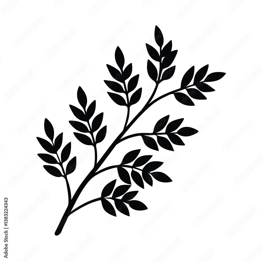 branch with leaves branch with leaves