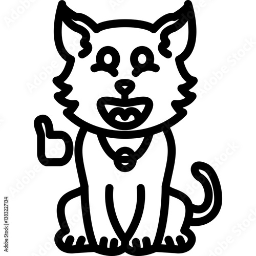 Sportive Cat Icon