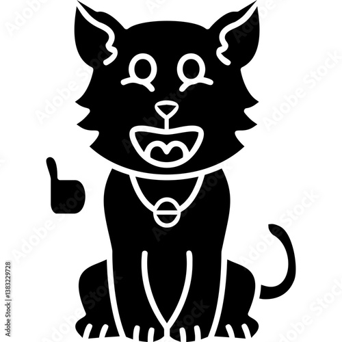 Sportive Cat Icon