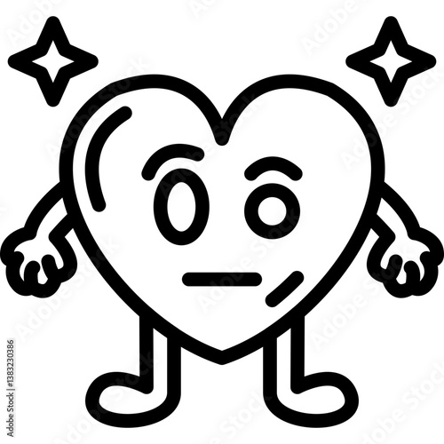 Suspicious Heart Icon