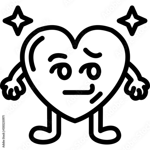 Smirk Heart Icon