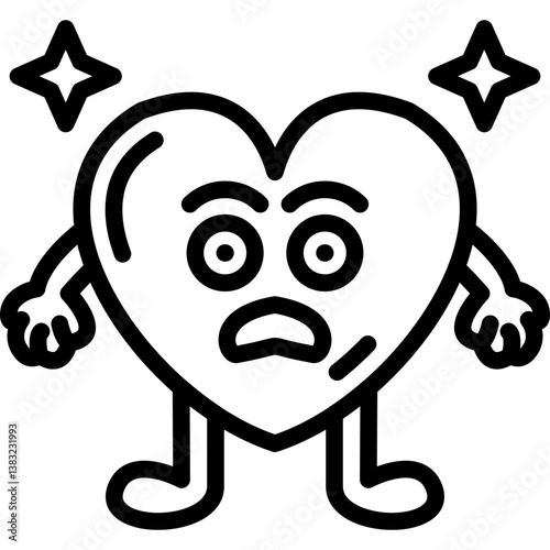 Fearful Heart Icon