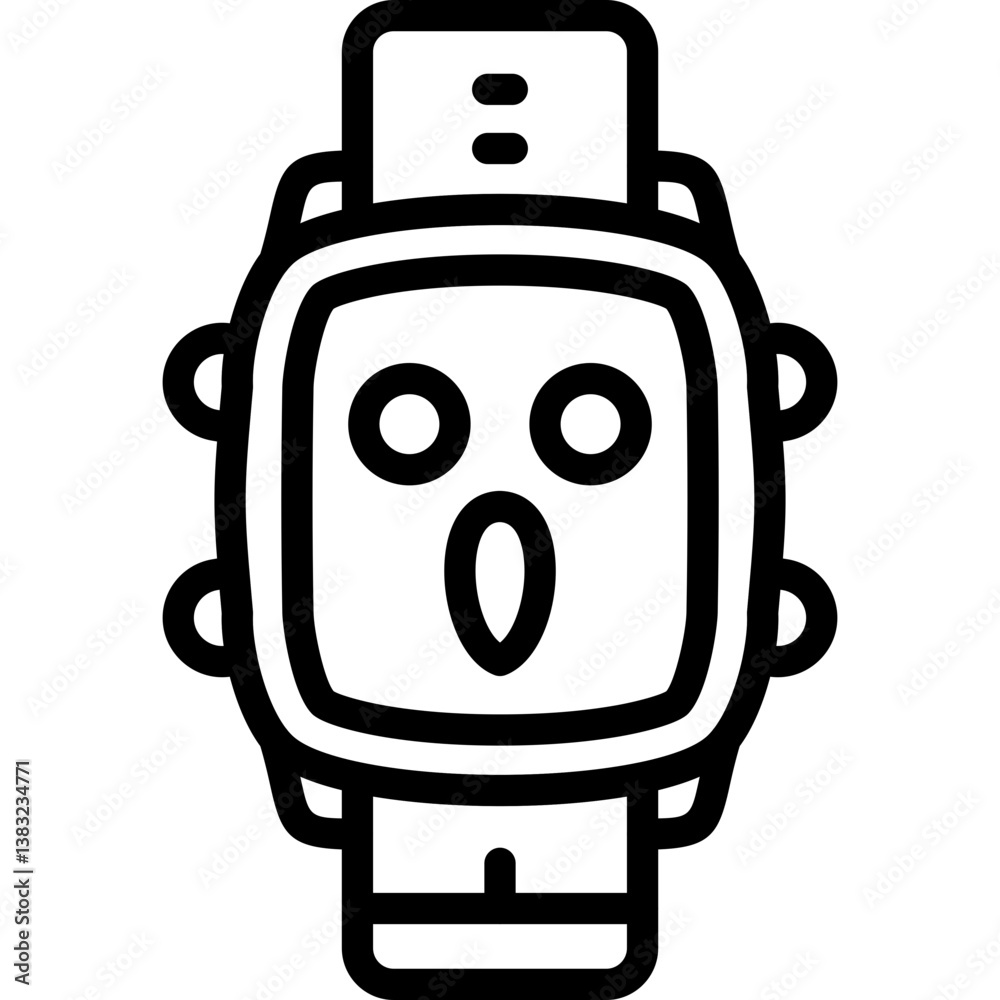 Obraz premium Watch Shocked Dial Icon