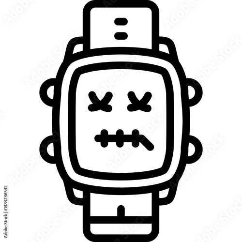 Watch Zipper Mouth Dial Icon