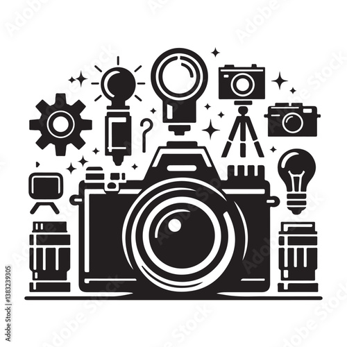 vector illustration of an industrial background