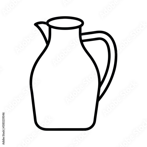 illustration of jug and glass