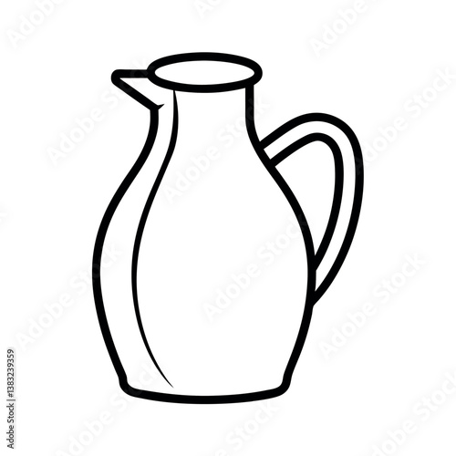 white jug on white