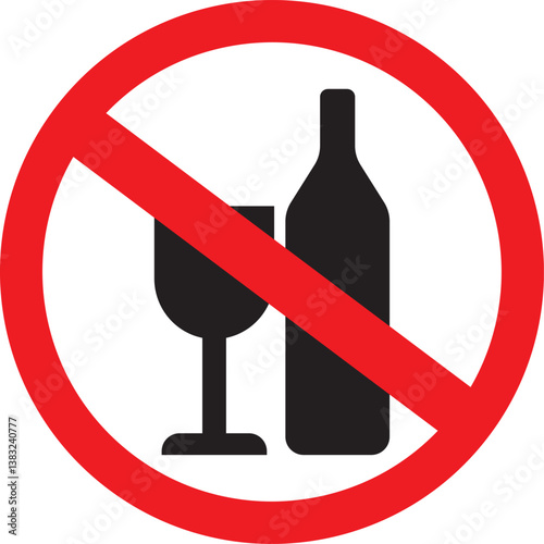 no alcohol sign