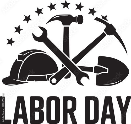 Creative Labor Day Vector Illustration
