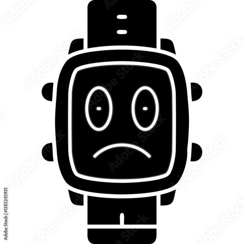 Watch Flushed Dial Icon