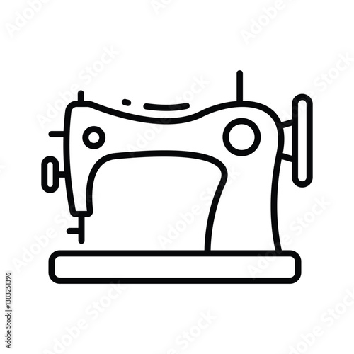 A well designed premium line icon of sewing machine