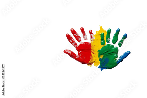 Colorful Child Handprints