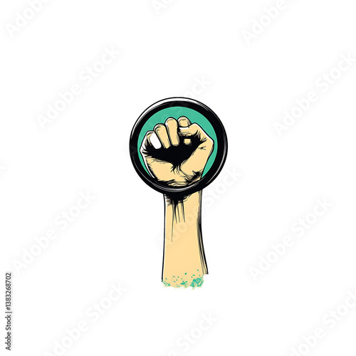 feminist fist inside venus symbol
