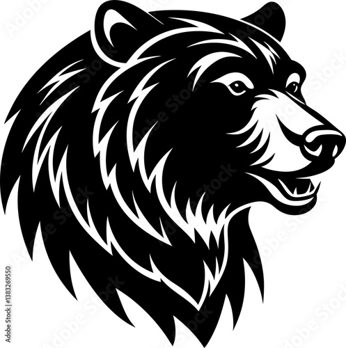 Wallpaper Mural head of a bear Torontodigital.ca