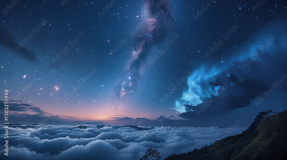 Naklejka premium sunrise in the clouds