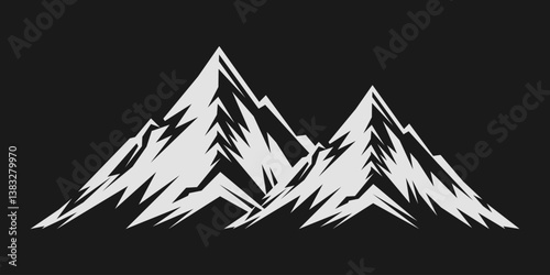 mountain logo design, mountain vector, pine tree, mountain and mountain silhouette, mountain logo premium,professional camping logo, holiday logo, vacation, landscape, mountain and mountains 