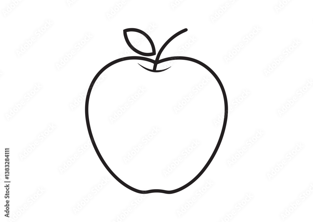 Apple silhouette vector Apple silhouette vector