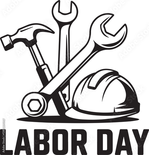 Creative Labor Day Vector Illustration