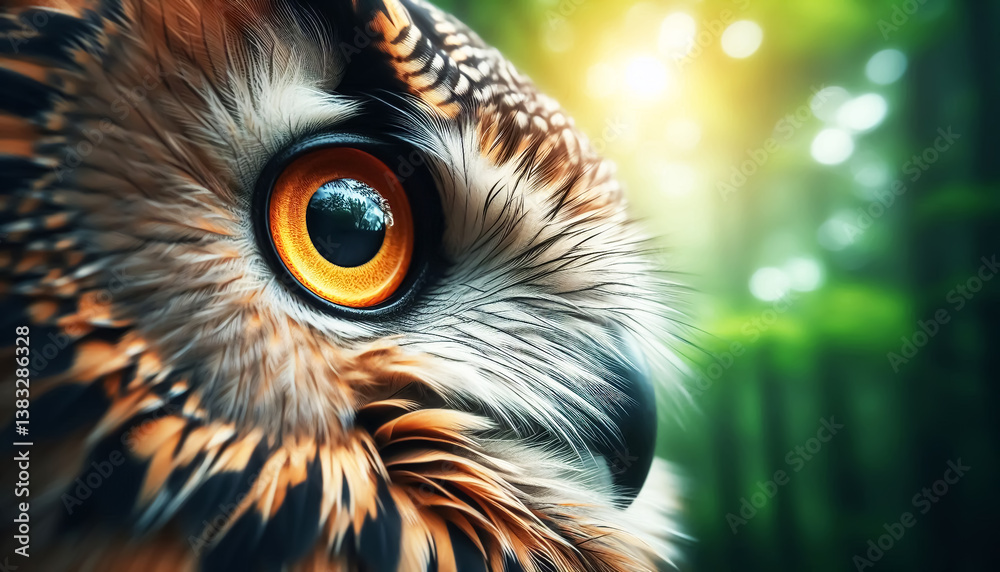 Close-up of an owl's eye Close-up of an owl's eye