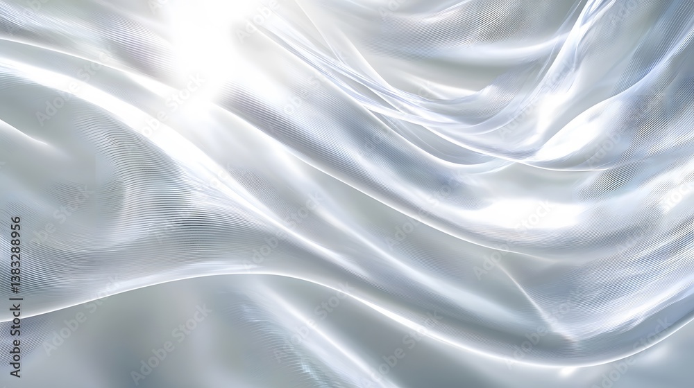 Obraz premium Glitter silver abstract wave background