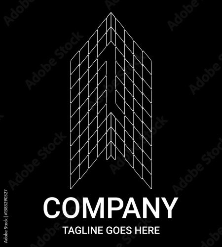 "l" Outline Letter Real Estate Logo. Spider web style outline lowercase monogram logo. Perfect for Company, T-shirt, Home, Architecture, Building, and Construction. Also suitable for sports car, gamer