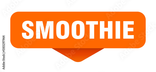 smoothie sticker. smoothie sign on transparent background