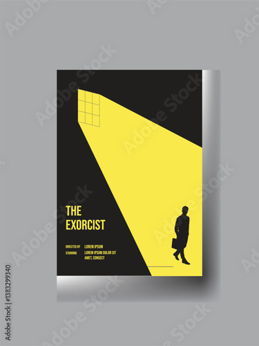 Poster design idea for western movies festival. Vintage cinema flyer, Vector illustration.