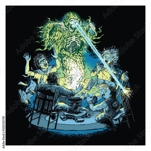 the ghost is emitting negative energy