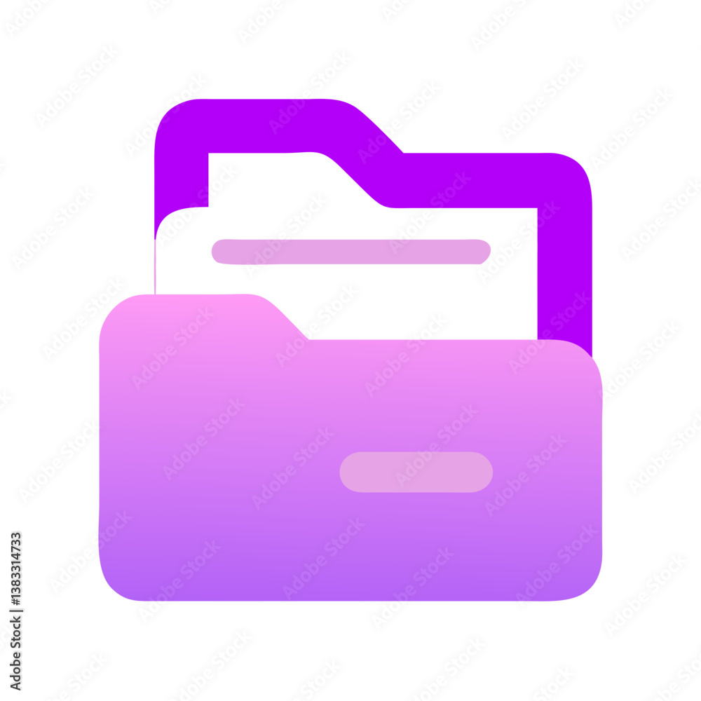 Purple gradient folder icon symbol illustration design
Purple gradient folder icon symbol illustration design