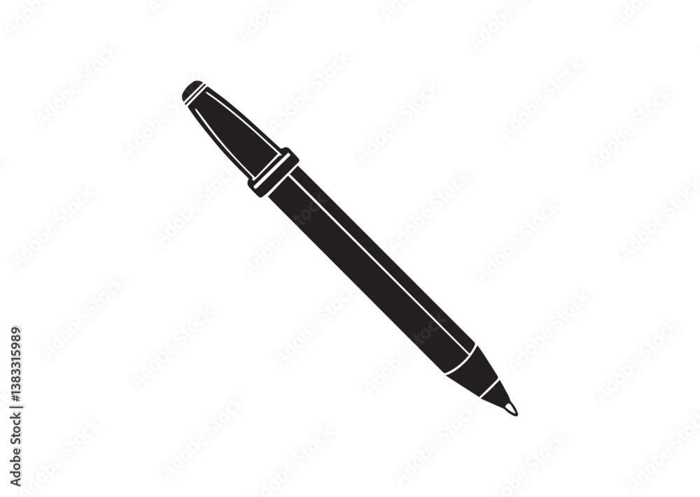 Pen silhouette Vector