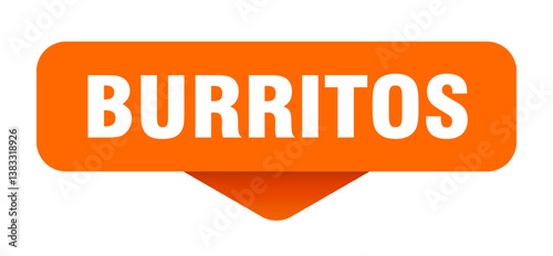 burritos sticker. burritos sign on transparent background