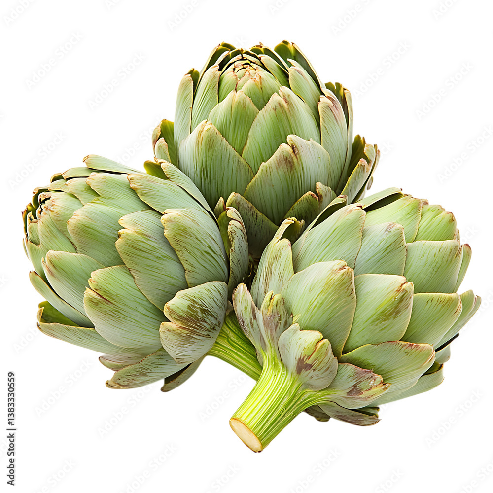 Fototapeta premium Artichoke pile png