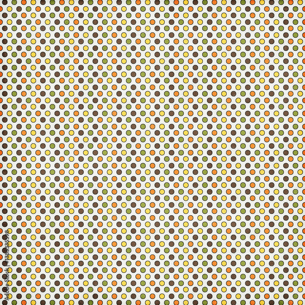 Polka dots striped design, Yellow background, seamless repeat colorful dots pattern, gift wrap paper Polka dots striped design, Yellow background, seamless repeat colorful dots pattern, gift wrap paper