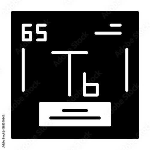 Terbium Outline Style Icon