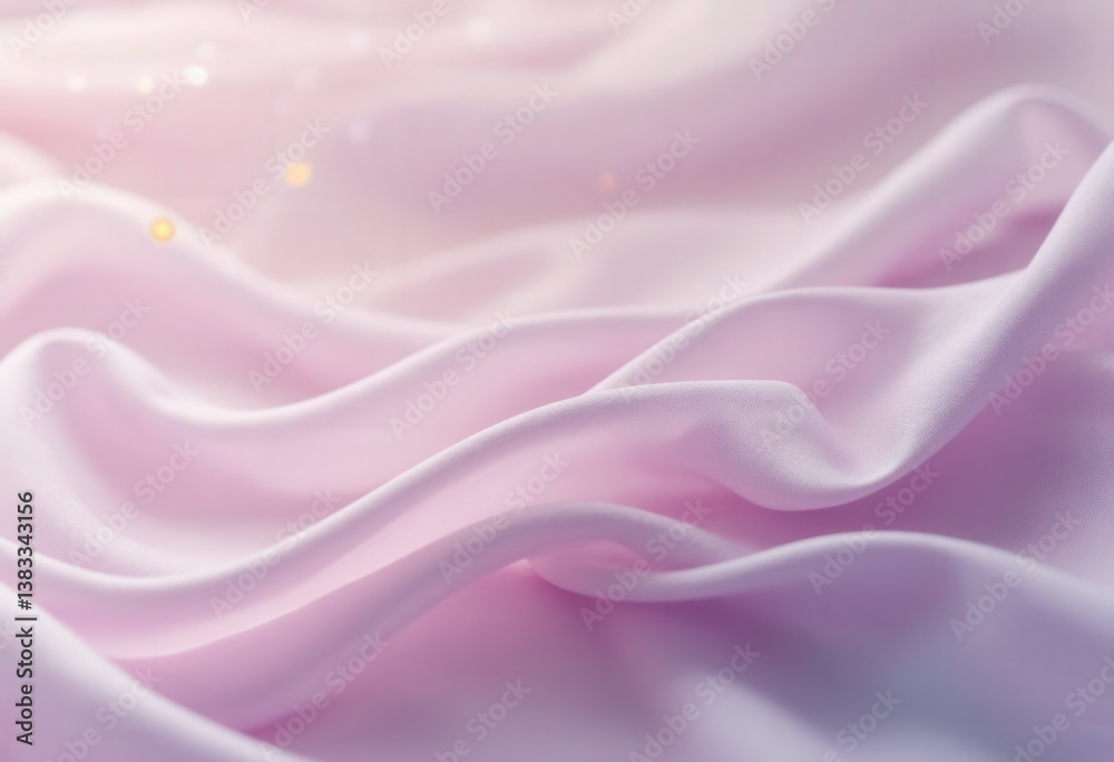 Fototapeta premium Abstract pastel fabric flow - translucent pink gradient in motion ethereal beauty wallpaper backdrop concept