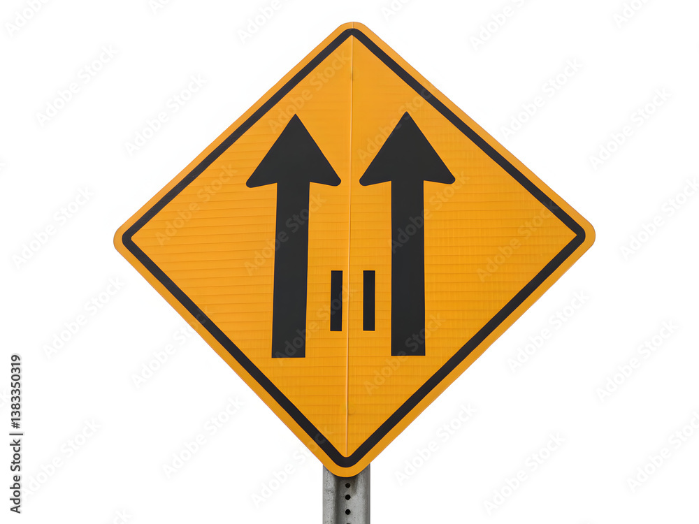 Realistic 3d road sign indicating merging traffic signs isolated on white background signs road warning isolated traffic Realistic 3d road sign indicating merging traffic signs isolated on white background signs road warning isolated traffic