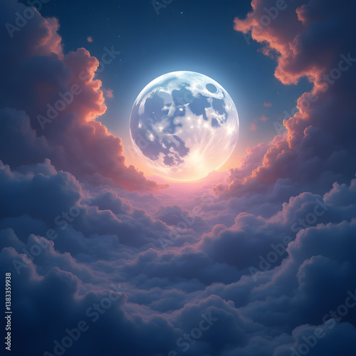 a beautiful moon