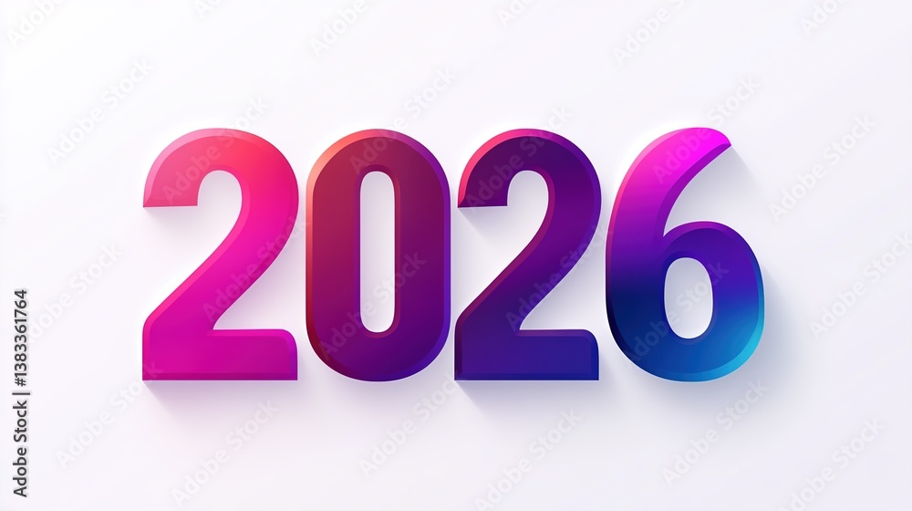 Glowing neon 2026 number design · Pink futuristic light typography with dark background for new year, tech celebration and modern digital visuals Glowing neon 2026 number design · Pink futuristic light typography with dark background for new year, tech celebration and modern digital visuals