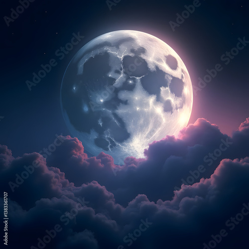 a beautiful moon