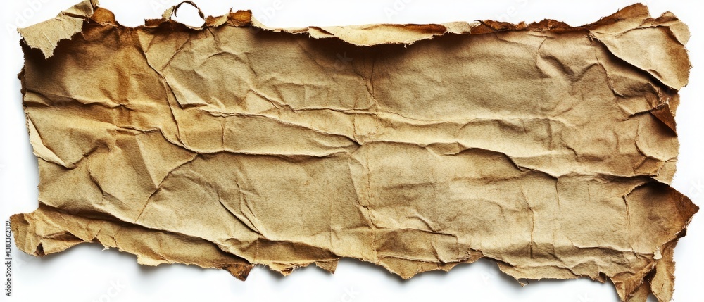 Vintage paper overlay texture transparent background, PNG template