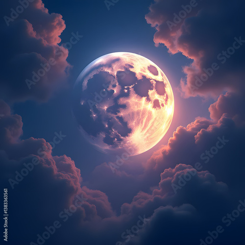 a beautiful moon