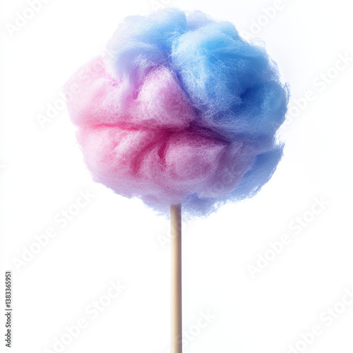 Cotton candy isolated on white background.