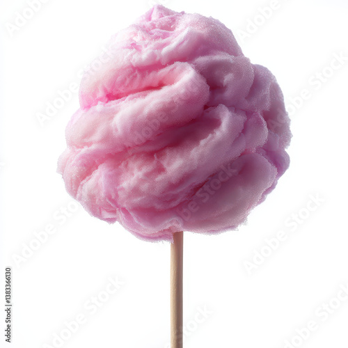 Cotton candy isolated on white background.