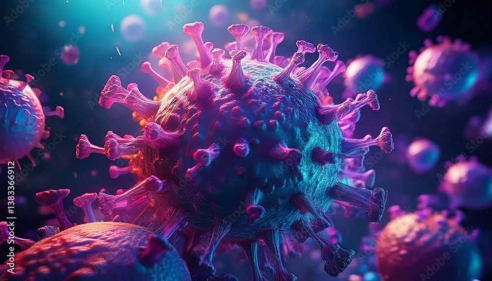 3d rendered illustration of a virus 3d rendered illustration of a virus