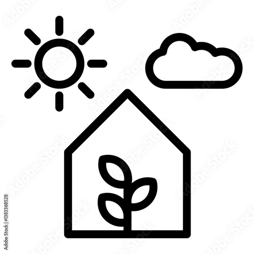 Greenhouse Effect Icon