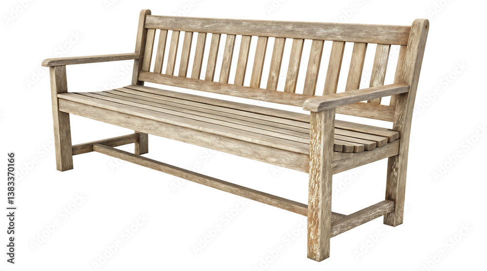 Wooden Park Bench with Backrest – Isolated PNG on Transparent Background Wooden Park Bench with Backrest – Isolated PNG on Transparent Background