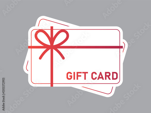 gift card white vector design