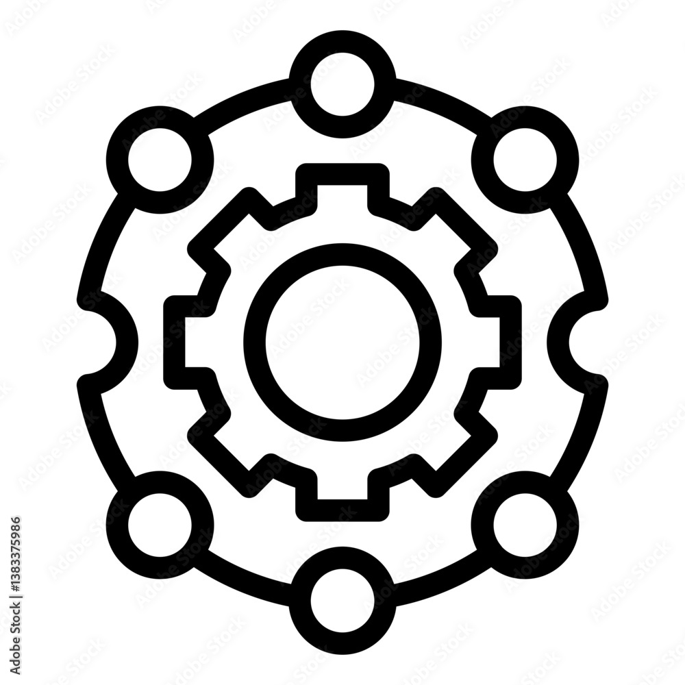 Network Integration Icon Network Integration Icon