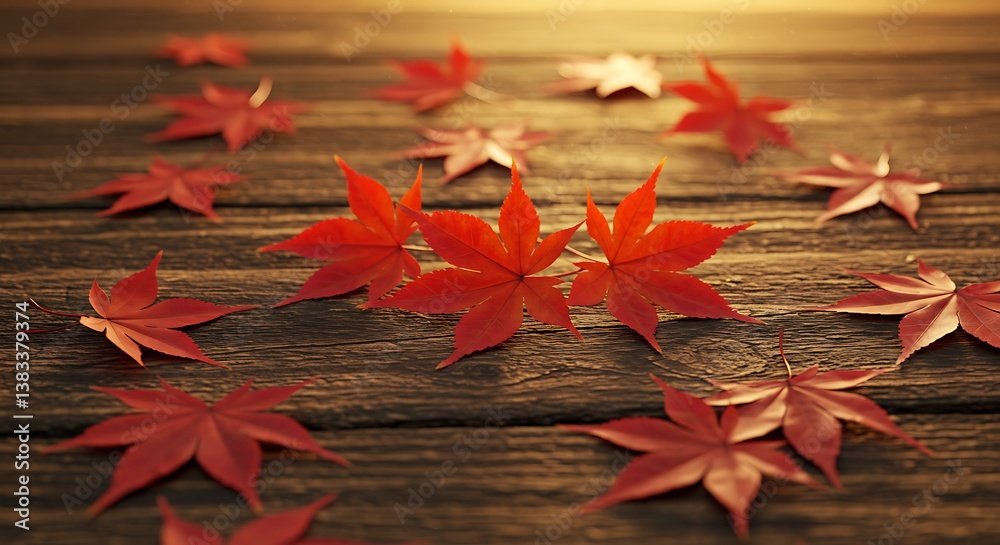 Obraz premium Crimson Canopy's Whisper AI Generated